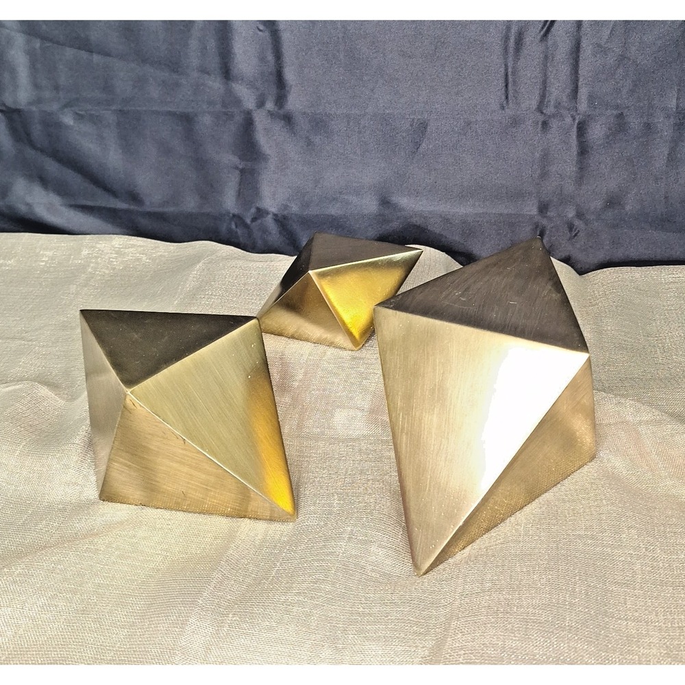 Uttermost Rhombus Champagne Brass Diamond Heavy Decor Accent Group 3 Sizes 20007